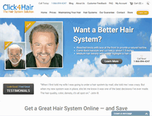 Tablet Screenshot of click4hair.com